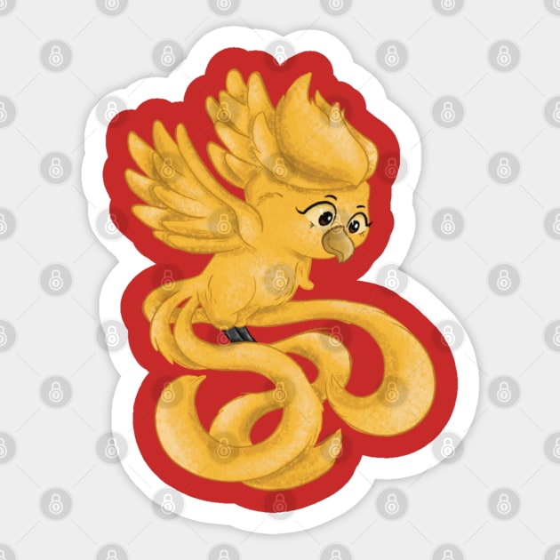 Phoenix Sticker by Kelly’s Scribbles